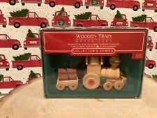 Hallmark 1985 Wooden Train Nostalgic Childhood Toys series Christmas Ornament picture
