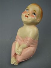 Antique 1919 Hy Mayers Tiss-Me Chalkware Figurine Girl 4.75