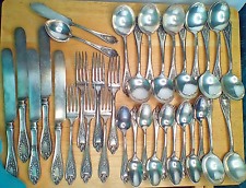 Int'l 1847 Rogers Bros OLD COLONY (34) Piece Lot Silverplate 1911-1973 No Mono picture