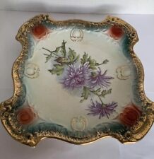 Antique Plate Royal Sebring, Ohio Early 1900S Gold/flowers Rare ￼Good Condition picture