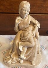 Vintage 1977 Lady Spanking Child Over Knee With Pups Pulling At Her Figurine picture