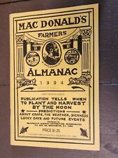 VIntage Mac Donald's Farmers Almanac Book Collectable - Great Gift - Choose Year picture