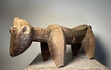 Vintage Senufo Carved Animal Stool. Hard Wood. Ivory Coast. 24” long. picture