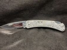 VTG BUCK 510 USA Engraved- (AWARD OF MERIT) (RENO RODEO ASSN) Lockback Knife picture