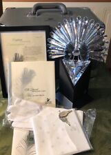 Swarovski Crystal 7607 000 002 LE 1998 Peacock 218123 In Suitcase With Paperwork picture