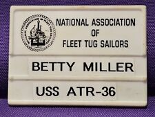 Vintage National Association Of Fleet Tug Sailors USS ATR-36 Name Tag Pin picture