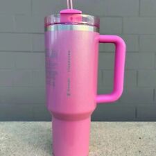 2024 New Stanley x Starbucks Winter Pink 40oz SS Car Tumbler Straw Cup picture
