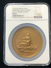 CREIGHTON LOW & STOUFFER Rescue J-LS-11 Bronze 80mm Medal NGC MS 67 Restrike picture