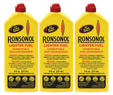 3 x Genuine Ronson 8 oz. 237ml  Lighter Fluid Premium Fuel 99062 ***** NEW picture