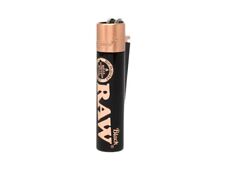 1 x Clipper ( Raw ) Full Size Refillable Metal Lighter Gold or Black picture