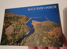 Vintage Postcard Post Card VTG Photograph Black River Harbor picture