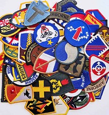 10 Assorted U.S Military Army & Air Force Multicolor Unit Insignia Patches picture
