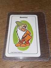 Vintage Walt Disney Productions 🎥 Card Game Snow White Bashful Playing Card picture