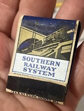 1930s Art Deco Southern Railway System Train Railroad UNUSED Matchbook picture
