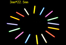 1PC. 3X22.5mm Tube 25 Years Life Yellow/Green/Blue/Red/Whit/Pink/Purple/Orange picture