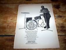 ART BLAKEY jazz messengers (GRETSCH DRUMS ) 1962 Vintage US magazine PROMO Ad NM picture