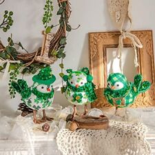 St Patricks Day DecorationsSet of 3 Irish Handmade St.PatrickS Day Birds with picture