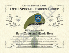 19th Special Forces Group (A) Personalized Art Print 8.5 x 11 (JUMP) picture