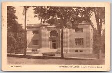 Postcard The Library, Cornell College, Mount Vernon, Iowa 1916 V105 picture