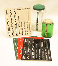 --- Owens OVOID Kitchen Canister Reproduction Labels --- picture