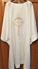 White Dalmatic with Embroidered Gold Cross from Harbro picture