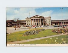 Postcard The Railway Station St. George's Square Huddersfield England picture