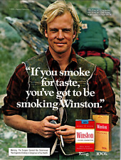 1979 Print Ad Advertising Winston Cigarette Vintage Ad Print Handsome Man picture