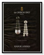 De Grisogono Geneve Swiss Luxury Jewelry Vintage 2001 Print Magazine Ad picture