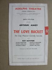 1944 THE LOVE RACKET Stanley Lupino Arthur Askey Harry Milton Roy Royston Adelph picture