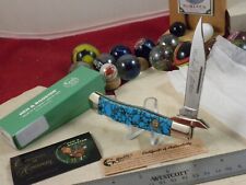 FIGHT'N ROOSTER / MICHAEL PRATER CUSTOM CHEETAH KNIFE  MINT IN ORIGINAL BOX picture