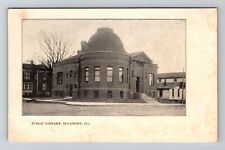 Sycamore IL-Illinois, Public Library, Antique Vintage Souvenir Postcard picture