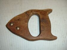 Hand Saw Handle Vintage Wooden Woodworking Tool picture