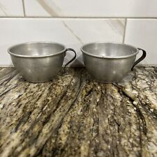 US Military Aluminum Mess Coffee Cups Set of 2 Troop 491 Wheaton, MD picture