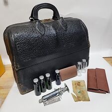 1940s Leather EmDee Schell Vintage Drs Medical Bag Contents Royal Canadian Corps picture