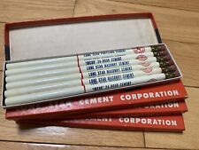 Collectible Pencils & Case/ LOT of 1950’s Pencils & Case Lone Star Industries picture