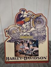 Harley Davidson Motorcycles Stand Up Clipboard Display Sign & Bike Picture 2003 picture