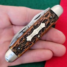 Old Vintage H Boker Improved Cutlery Tree Brand Scout Utility Pocket Knife  picture