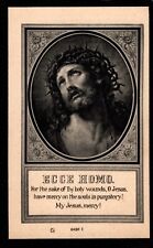 Antique Catholic Death Card 1909 picture