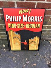 vintage Call for Philip Morris regular & King size  Now sign  with bell boy picture