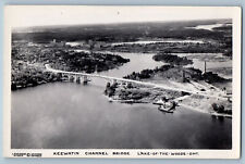 Lake of the Woods Canada Postcard Keewatin Channel Bridge c1930's RPPC Photo picture