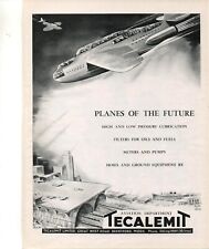 Tecalemit Aviation Department Vintage Print Ad England 10