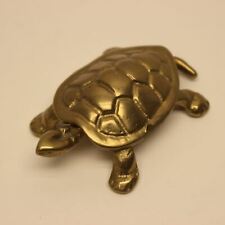 Vintage Small Brass Turtle Tortoise Gold Tone picture