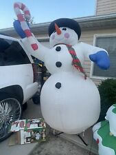 GEMMY AIRBLOWN Large Snowman INFLATABLE 8 Feet Tall ~ Vintage  picture