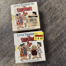 Two (2) Little Treasury Books of the Flintstones 1988 Hanna-Barbera New Sealed picture