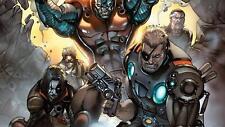 X-Force Cable Domino Colossus Marvel Comics - Metal Print - 20cmx30cm  999900826 picture
