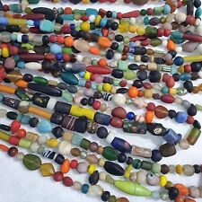 AA Lot 10 Strands vintage Glass beads Mix Color glass beads Necklaces 1 KG NEC picture