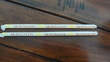 Two Vintage 1983 McDonald's, Unopened Drinking Straws Scarce  picture