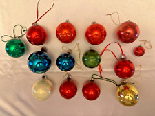 Lot of Fourteen Vintage Glass Christmas Ornaments picture