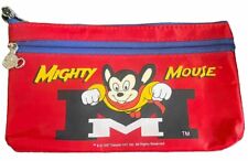 VTG Mighty Mouse Zip-Up Pencil Bag NWOT 1997 picture