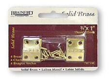 Hinge Four Carded Solid Brass 3/4